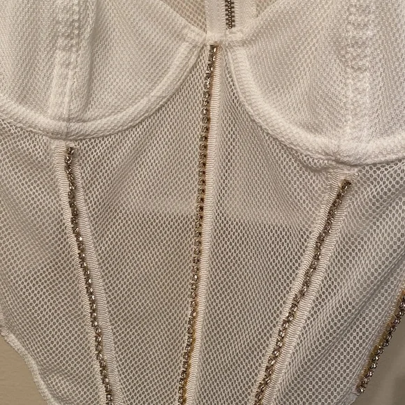NWT White Fox Breaking Hearts Bustier Corset - Picture 3 of 7
